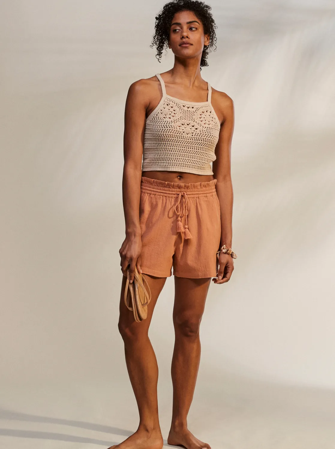 Femme Roxy Sweet Souvenir - Short Taille Haute Pour Femme