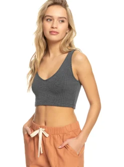 Femme Roxy Time To Move - Haut A Bretelles En Tricot Cotele Pour Femme