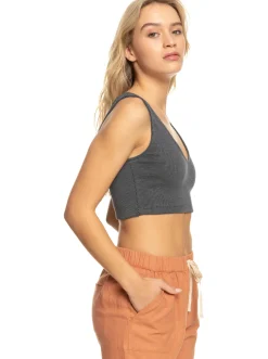 Femme Roxy Time To Move - Haut A Bretelles En Tricot Cotele Pour Femme