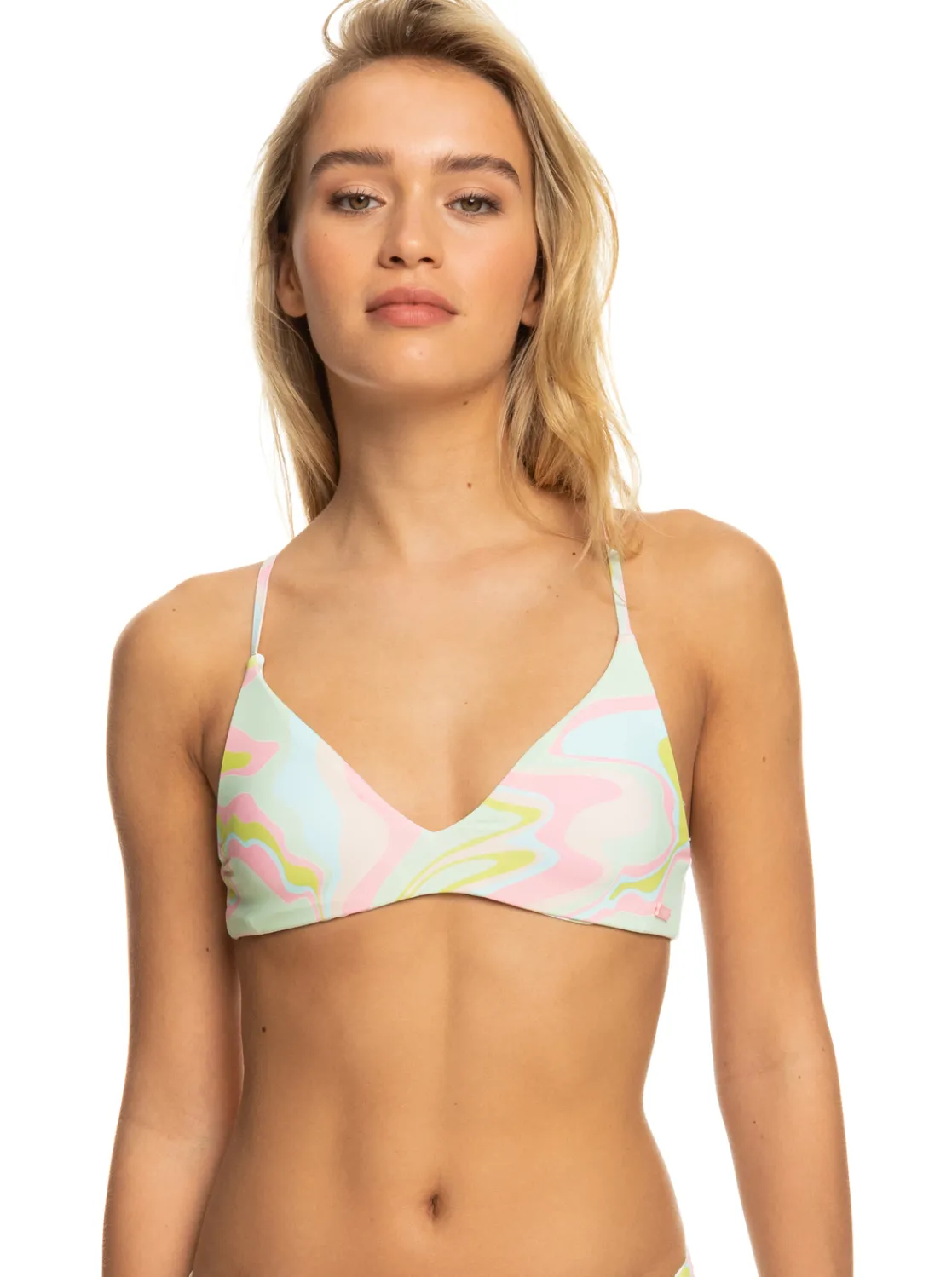 Femme Roxy Tropics Hype - Haut De Bikini Triangle Athletic Reversible Pour Femme