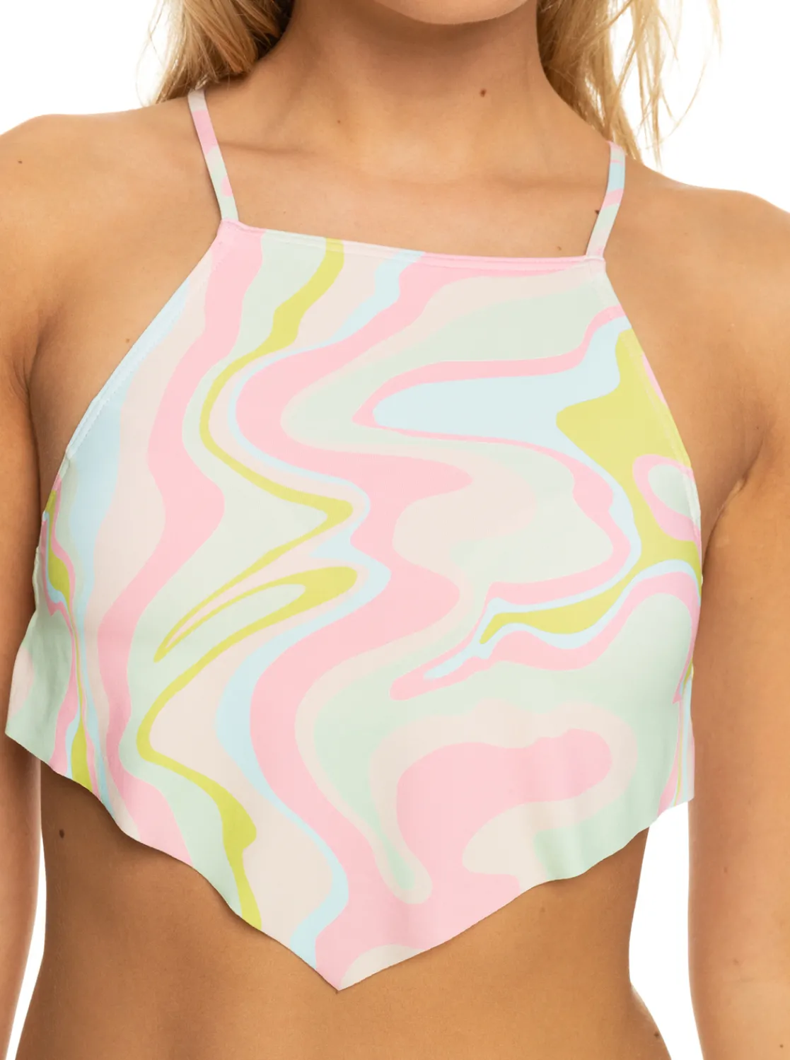 Femme Roxy Tropics Hype - Haut De Bikini Crop-Top Pour Femme