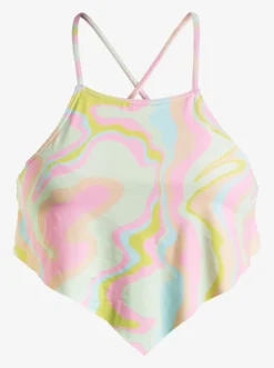 Femme Roxy Tropics Hype - Haut De Bikini Crop-Top Pour Femme