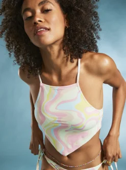 Femme Roxy Tropics Hype - Haut De Bikini Crop-Top Pour Femme