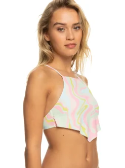 Femme Roxy Tropics Hype - Haut De Bikini Crop-Top Pour Femme