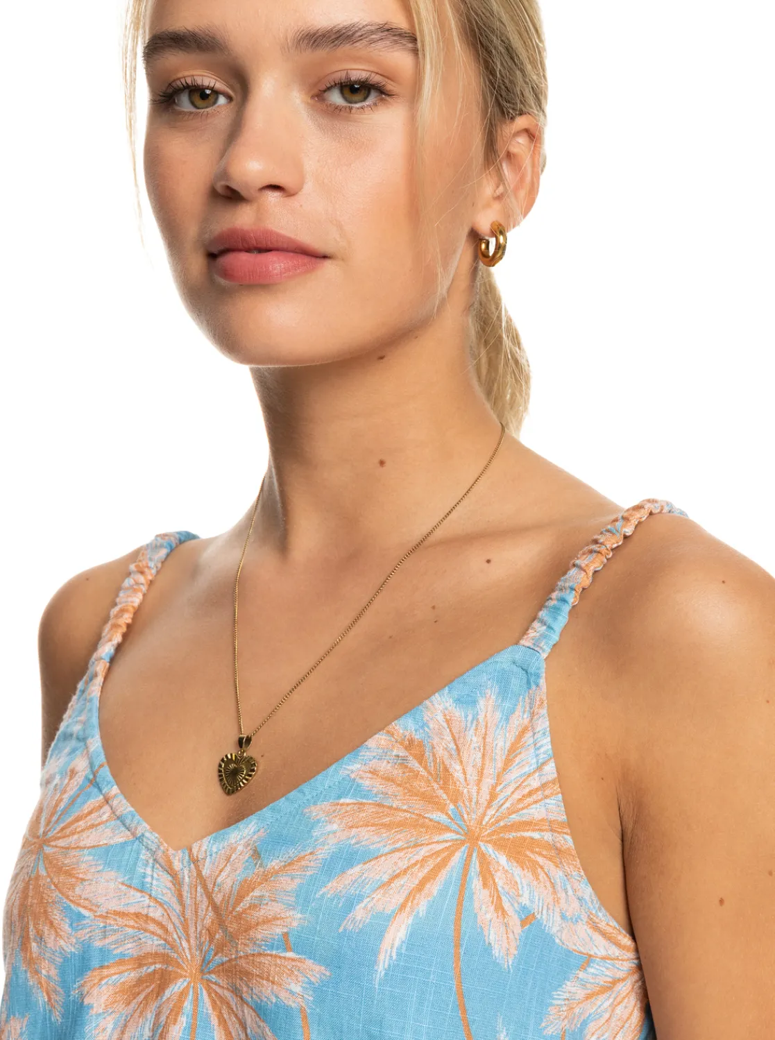 Femme Roxy Waiting Line Printed - Robe Midi Pour Femme