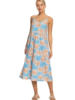 Femme Roxy Waiting Line Printed - Robe Midi Pour Femme