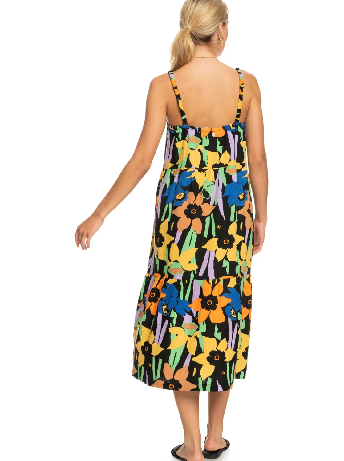 Femme Roxy Waiting Line Printed - Robe Midi Pour Femme