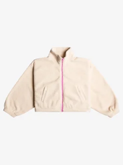 Femme Roxy Walk In The Rain - Polaire Crop Top Zippee Pour Fille 4-16